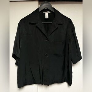2 H & M woman shirts size S (Black and Orange)